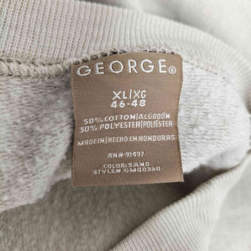 ジョージ GEORGE BIG BEAR フロントプリント クルーネックスウェット メンズ import:XL